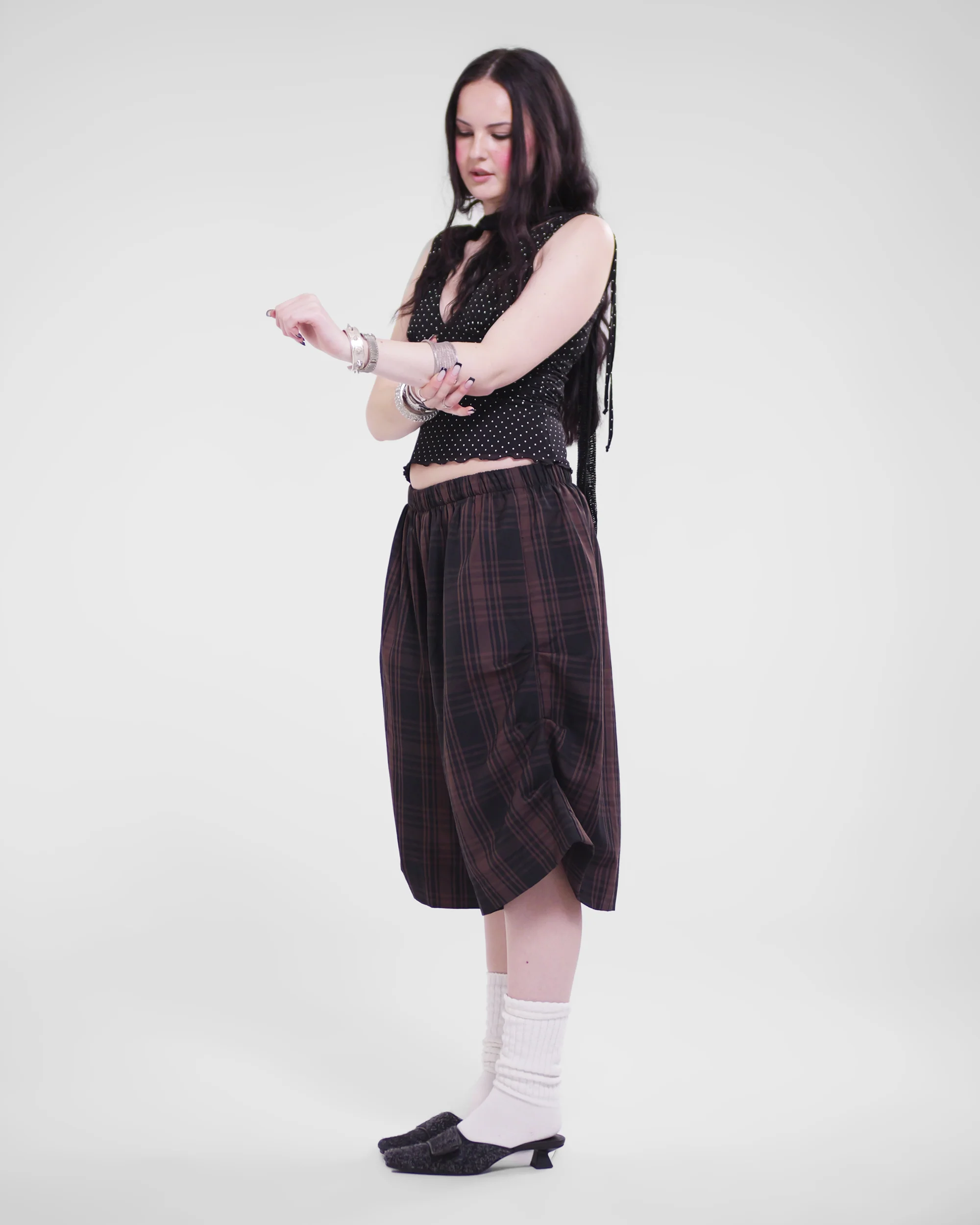 Kenji Shorts in Bark Tartan - Image 6
