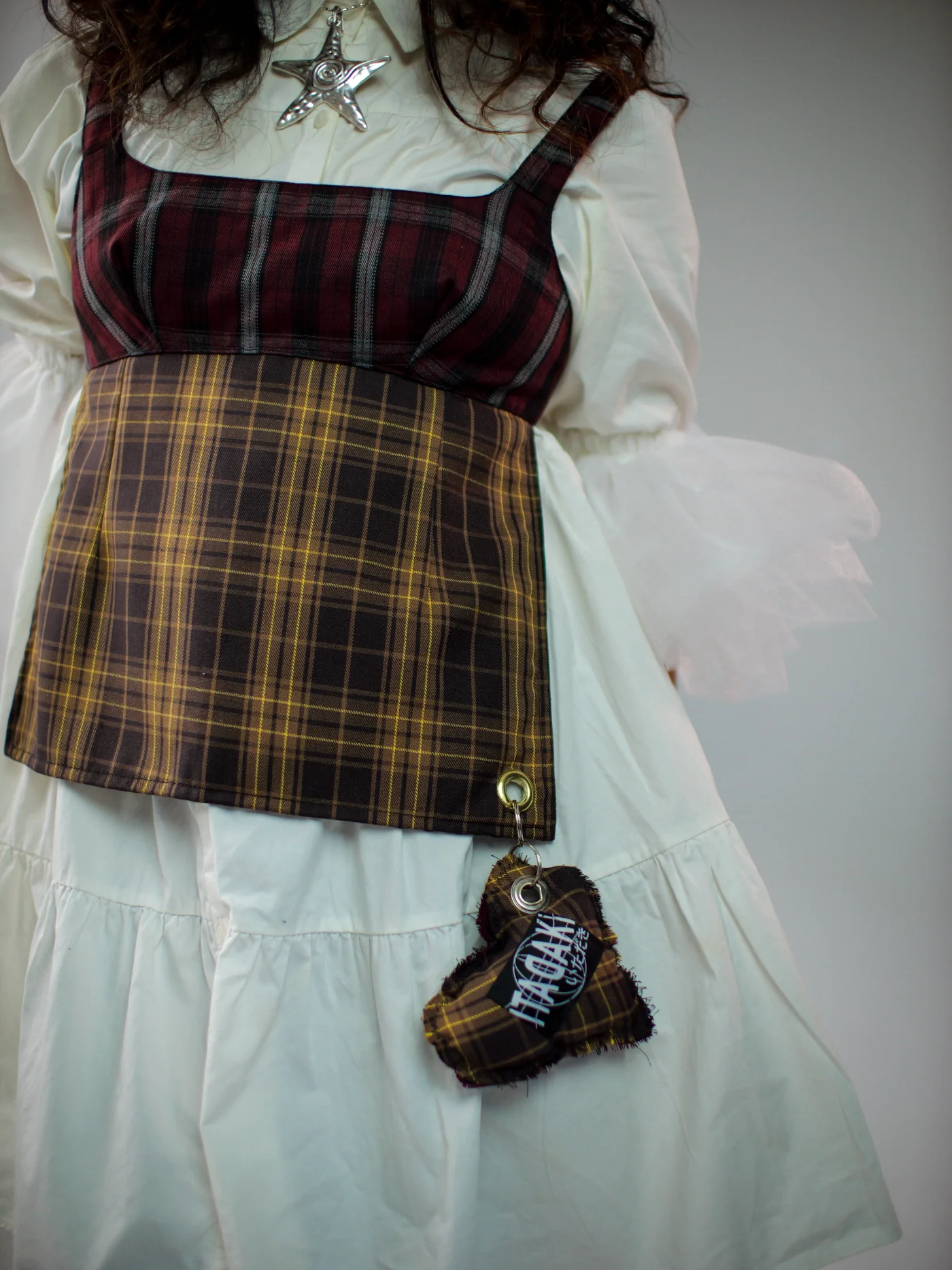 Off-Cut Keychain in Wine/Honey - Image 2